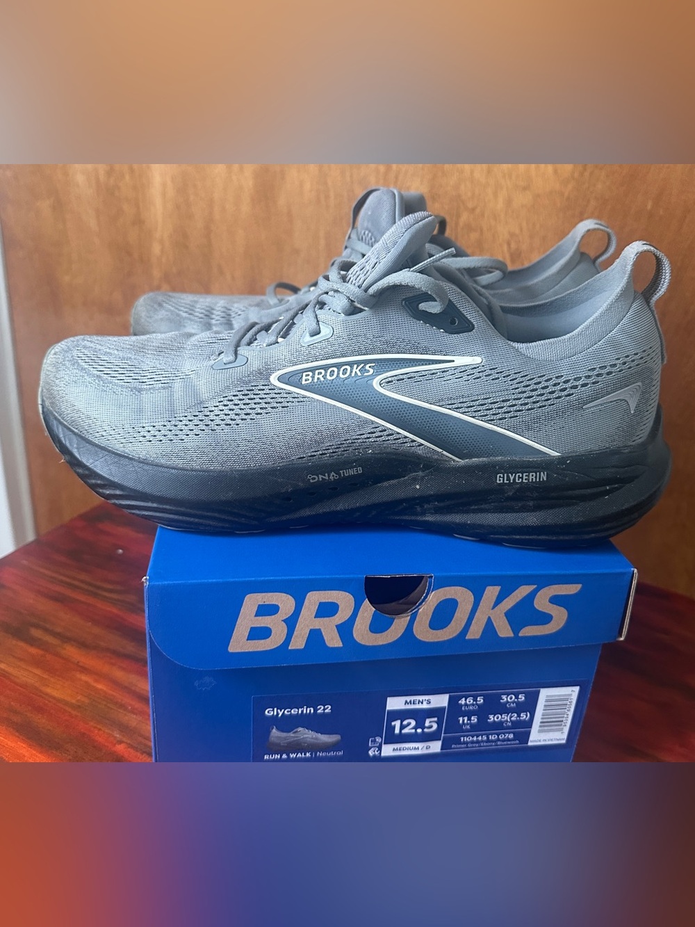Brooks Glycerin 22 Primer Gray Men’s size 12.5 sneakers